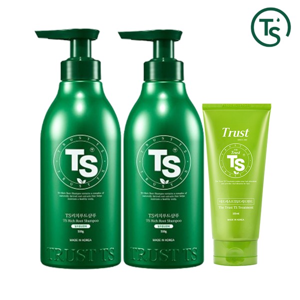 [TS샴푸] TS리치루트샴푸 500g*2개+더트러스트TS트리트먼트 100ml